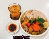 Hình bước làm 4 của món Bún huế chay
