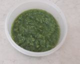 A picture of step 2 of Pudina aur chibud chutney.