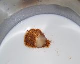A picture of step 3 of Dahi Phulkiyan.