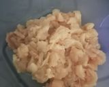 A picture of step 2 of Chicken stuffed buns.