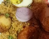 A picture of step 4 of Egg biryani.