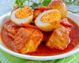 Foto langkah ke 4 dari resep Opor Pedas Tahu Telur.