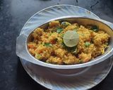 A picture of step 5 of Lapse upma(broken wheat rava upma).