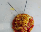 Foto del paso 4 de la receta: Espaguetis con salsa de pimientos asados y soja texturizada