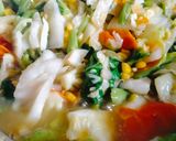 Foto langkah ke 9 dari resep Capcay Sayur Bakso.