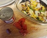 A picture of step 3 of Vegetable pasta bake.