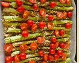 Foto del paso 4 de la receta: Espárragos verdes al horno con crujiente de parmesano
