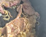 A picture of step 1 of Lamb or Mutton Stew in a Dutch Oven.