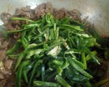 A picture of step 17 of Dry beef chilli.