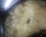 A picture of step 2 of Nawabi Paneer Restaurant style paneer in white gravy.