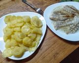 Foto del paso 2 de la receta Pisto y pescado blanco con patatas. Menú en Thermomix
