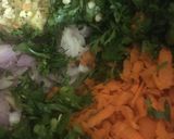 A picture of step 2 of Besan Chilla.