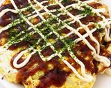 A picture of step 7 of Cabbage and Egg Okonomiyaki.