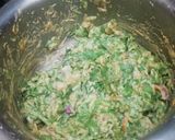 A picture of step 6 of Palak Kadhi.