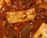 A picture of step 1 of Kadhai paneer.