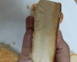 A picture of step 4 of Souffle pancakes (heart shaped).