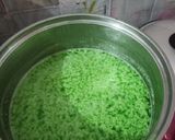 Foto langkah ke 3 dari resep Puding Lumut Pandan Coklat.