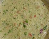 A picture of step 4 of Matar ka dhokla.