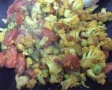 A picture of step 5 of Mix veg with Crumbled paneer Galette.