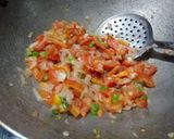 A picture of step 3 of Veg macroni.