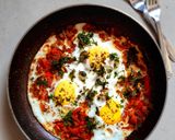 शाकशुका (shakshuka recipe in marathi) रेसिपी स्टेप 4 फोटो