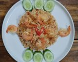 Foto langkah ke 5 dari resep Nasi Goreng Udang.