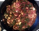 A picture of step 6 of Chicken, Asparagus and spinach dish..