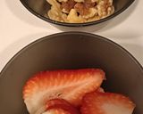 A picture of step 3 of Strawberry Walnut Yin &Yang Pancakes for Christmas.