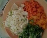 Veg fried pasta rice recipe step 2 photo