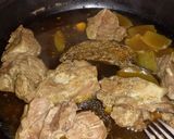A picture of step 1 of Shredded Lamb with Green Beans and Mashed Potatoes.