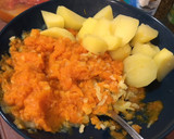 Foto del paso 3 de la receta: Pastel de carne de pavo y pollo con puré de calabaza