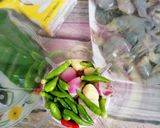 Gambar langkah 1 resipi Masak Lomak Udang Cili Api Nogori.