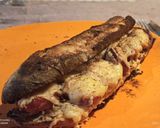 Une image de l'étape 10 de Pain saucisse gratiné.