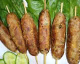 A picture of step 14 of Bread seekh kabab.