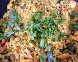 A picture of step 2 of Egg poha.