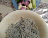 Foto langkah ke 1 dari resep Dadar Teri Nasi.