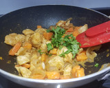Foto del paso 6 de la receta: Pechuga de pollo con papaya al wok