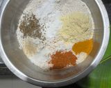 A picture of step 1 of Whole wheat flour masala puri.