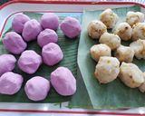 Hình bước làm 2 của món Bánh ít lá cẩm nhân dừa