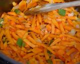 A picture of step 3 of Butternut Squash & Sweet Potato Soup with Coriander & Cumin.