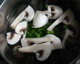 A picture of step 1 of Mushroom & Green pease in khoya malai Gravy.