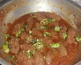 A picture of step 8 of Kabab karahi.