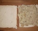 A picture of step 2 of Eggs wrapped Pasta Sandwich.