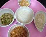 A picture of step 1 of Mixed Dal Handvo.