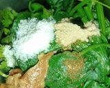 पालक चटनी(palak ki chutney recipe in hindi) रेसिपी चरण 2 फोटो