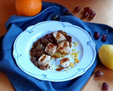 Foto del passaggio 6 della ricetta Persico in salsa agrodolce con uva e scorze d'agrumi