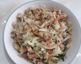 Foto langkah ke 4 dari resep Oseng Sawi putih tempe.