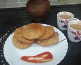 A picture of step 9 of Walnut & Moong stuffed Kachori.