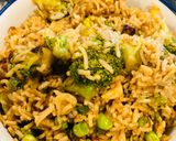 A picture of step 4 of Broccoli bamboo rice.