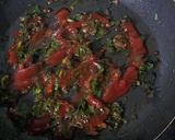 A picture of step 6 of Mediterranean Egg Pizza.
